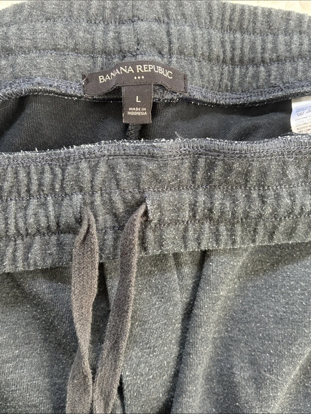 Banana Republic Dark Charcoal Gray Jogger Sweatpants